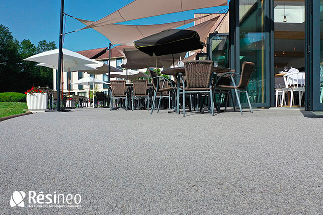 Resine Granulat Terrasse Restaurant