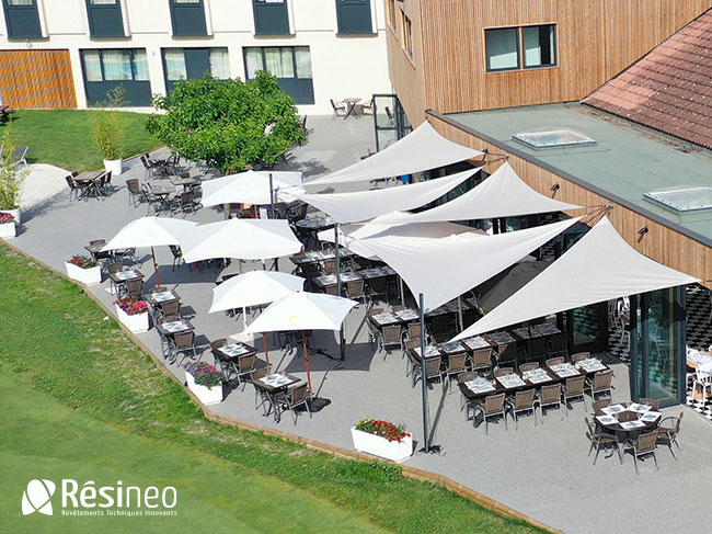 Revetement Granulat Resineo Restaurant