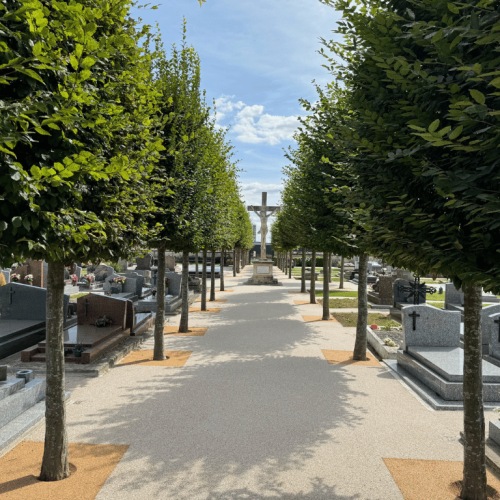 revêtement cimetière